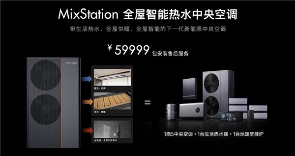 欧瑞博发布 MixStation 全屋智能热水中央空调,新品首发订单破1.23亿