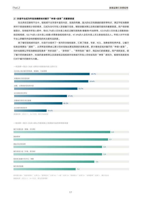 极光报告｜月狐数据联合抖音生活服务发布《抖音新精品餐饮白皮书》