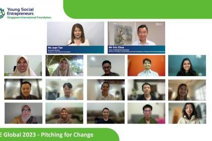 15位青年在2023新加坡国际基金会全球青年社会企业家计划拔得头筹