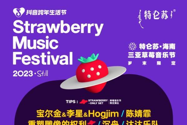 即刻预约跨年狂欢！「抖音跨年生活节——三亚草莓音乐节」开票！