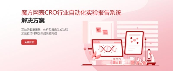 CRO公司想要更好更快输出实验报告，就用魔方网表