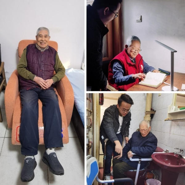 87岁退役军人收到京东温暖孝心礼：有了恒温花洒，冬天洗澡不怕冷了！