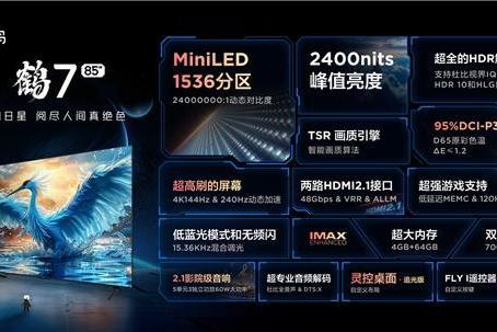 MiniLED市场竞争再升温，FFALCON雷鸟发布三款千级分区显示产品 