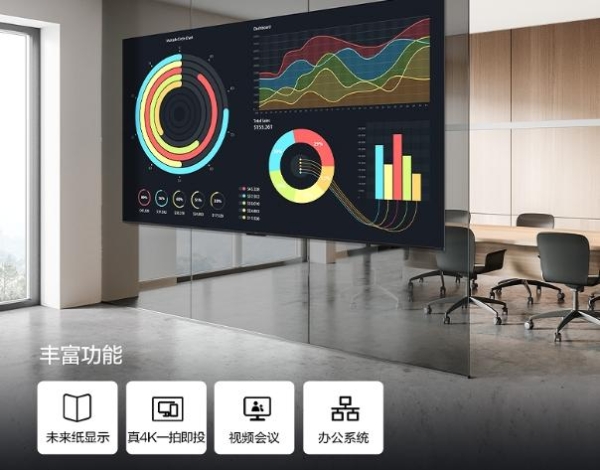 未来纸舒视悦目投屏秒连接！TCL办公智屏专业定制设计，让办公更舒适
