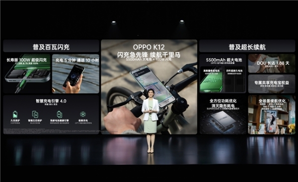 OPPO K12正式发布，开启百瓦闪充超长续航双普及时代