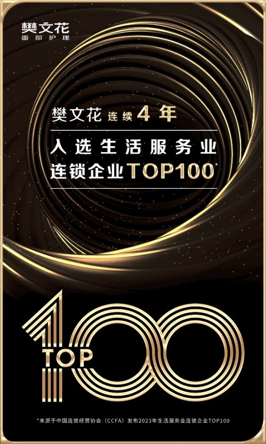  荣登2023年商业特许经营Top280榜单，樊文花名列第28！ 