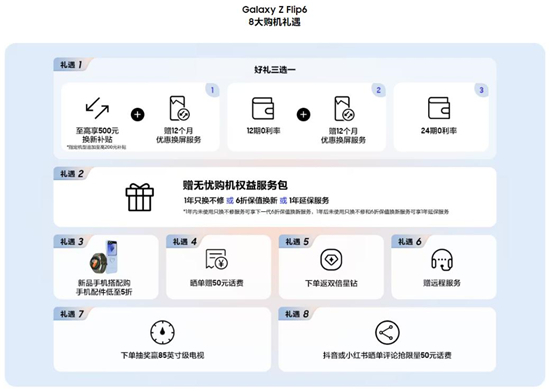 三星Galaxy Z Flip6预订活动即将结束 不要错过这些惊喜好礼