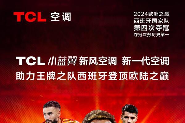  助力西班牙登顶欧陆之巅，TCL小蓝翼P7新风空调见证冠军征程