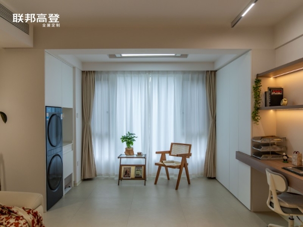 家庭装修全屋高档定制奶油原木风,联邦高登打造治愈系理想家_TOM资讯