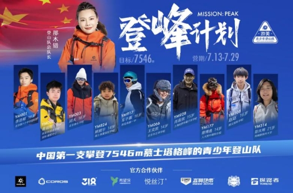  7546米！中国第一支青少年登山队-游美青少年登山队登顶慕士塔格峰