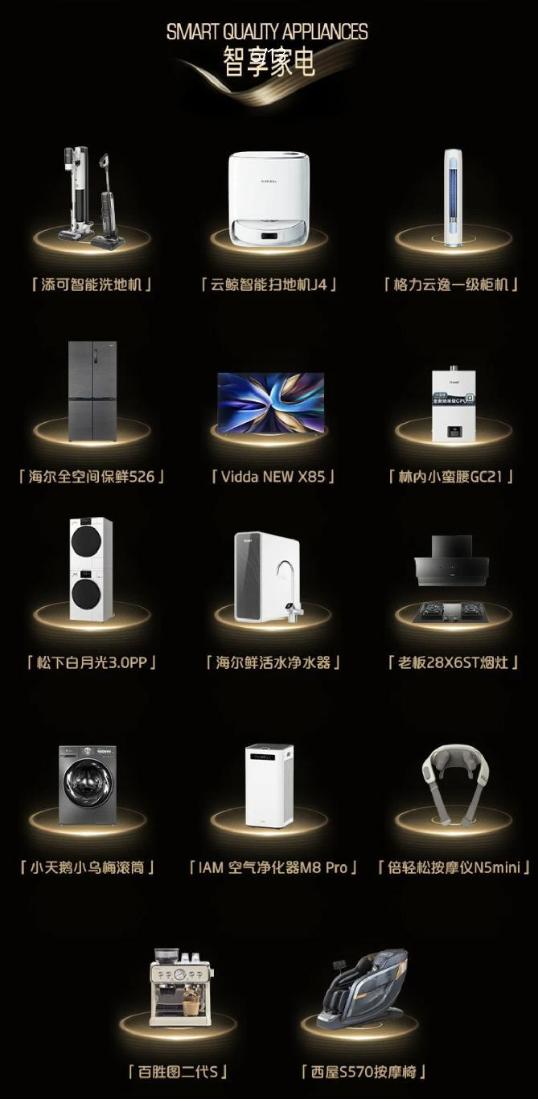 天猫V榜发布2024年度单品，西屋S570荣获唯一上榜按摩椅！