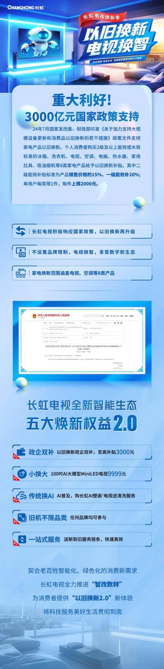  长虹电视开启“以旧换新2.0”，AI智能生活飞进寻常百姓家