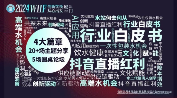 倒计时开启 | 2024WIIF包装饮用水行业创新发展论坛大会即将开幕！