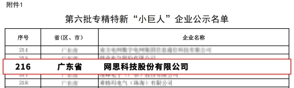 工信部认定！网思科技荣膺国家专精特新“小巨人”企业称号