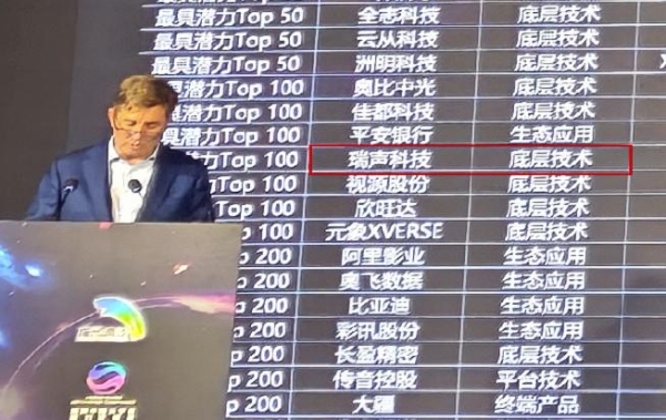 瑞声科技、辰瑞光学入选2024胡润中国元宇宙潜力企业榜TOP100