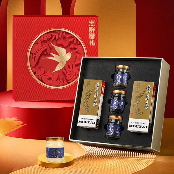 张小妮燕窝与飞天茅台联袂呈现——尊享礼盒奢华登场，震撼揭幕！