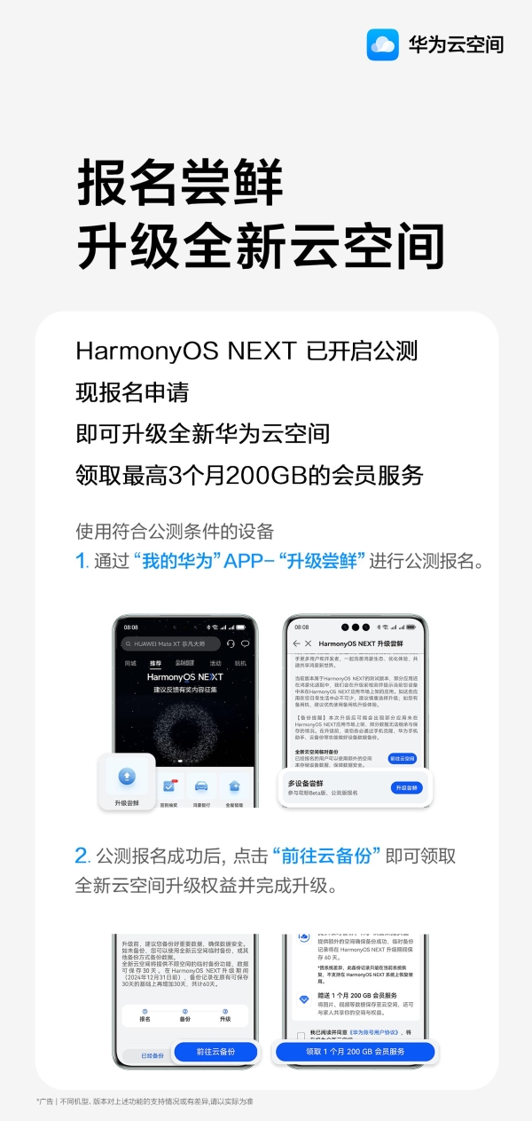  HarmonyOS NEXT全面公测，华为云空间端云一致体验焕新