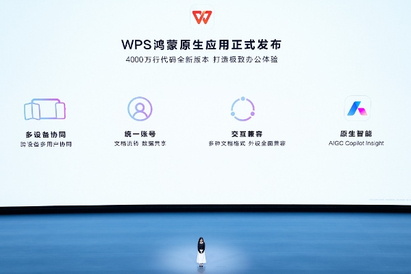 WPS鸿蒙原生版正式发布：一年铸就4000万代码奇迹，加大AI和协同办公创新