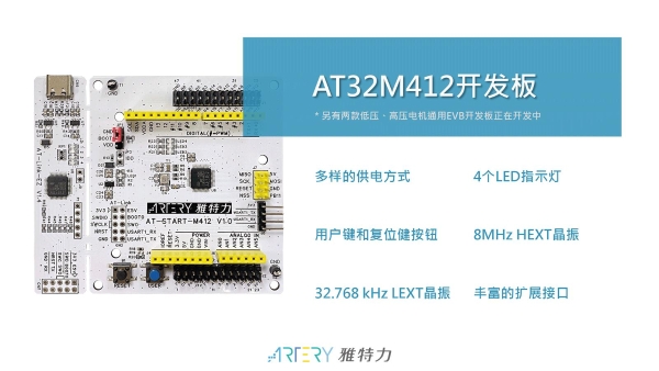  雅特力发布AT32M412及M416电机控制专用MCU，180MHz主频打造高效能电机应用 