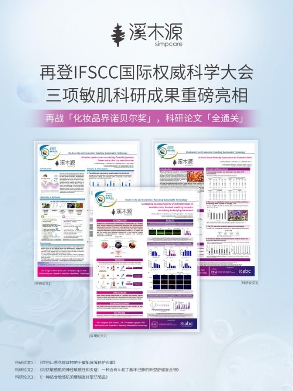  敏感肌“全能选手”，从IFSCC国际科学大会看溪木源研发的“全”与“深”