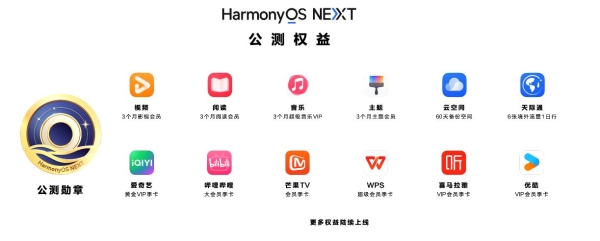 HarmonyOS NEXT火热公测中！首批100万名公测用户速来领取多重权益 