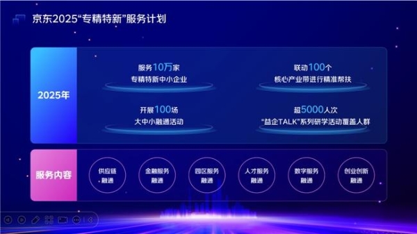 聚焦“降成本、拓销路、促融通” 京东政企业务打造专精特新中小企业“服务包”