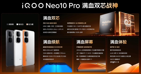  安卓旗舰新王登场！iQOO Neo10 Pro满血双芯成就性能巅峰！