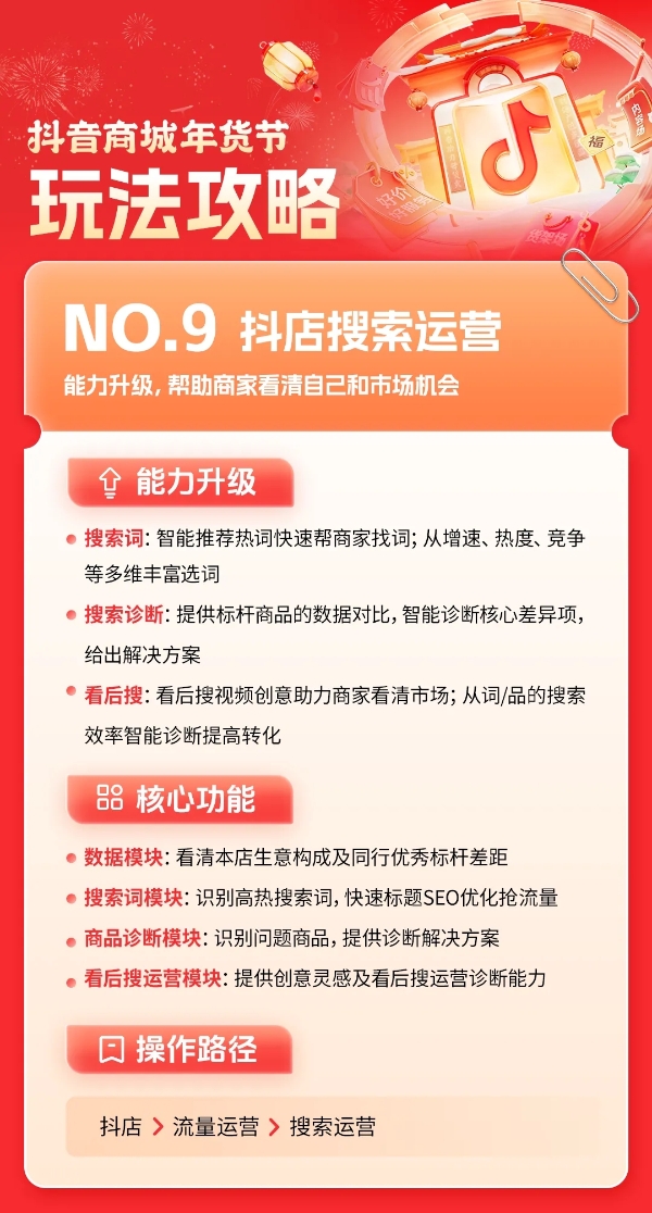 所有商家必看！2025年抖音商城年货节经营攻略新鲜出炉，助力生意开门红