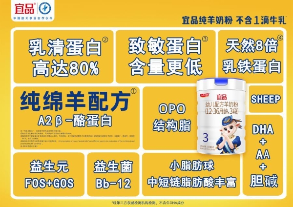 宜品羊奶粉：国产十大放心羊奶粉的优选品牌，用品质诠释爱与关怀