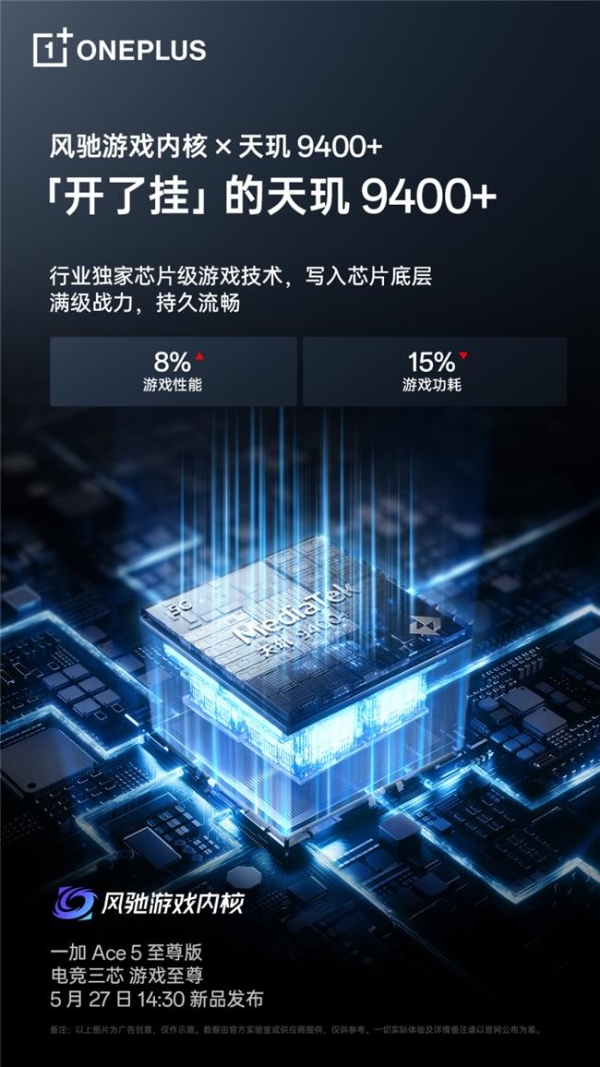 一加Ace 5至尊系列搭载风驰游戏内核，带来最强1% Low帧表现