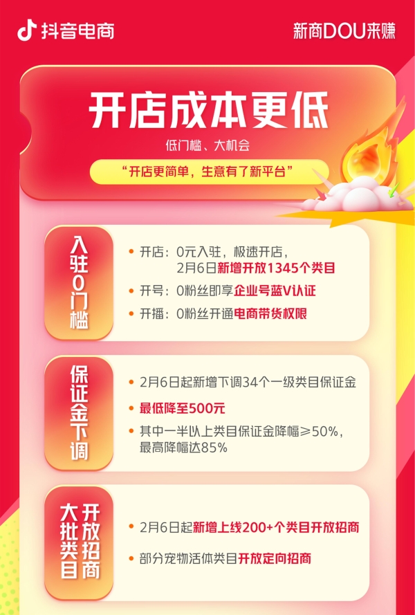 新商DOU来赚！第二季度新商家政策来啦