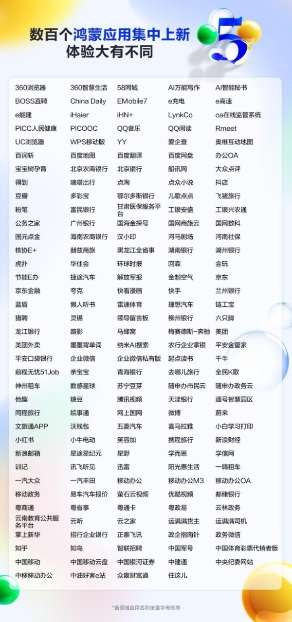  数百个鸿蒙应用集中上新，共迎华为nova 14系列首销