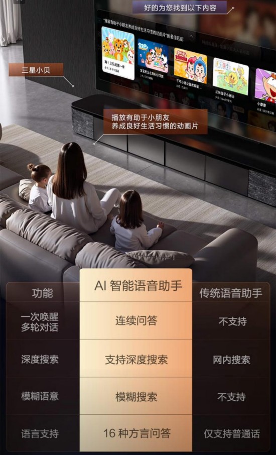 当三星AI电视“住”进客厅： 一块屏幕点亮智慧生活仪式感