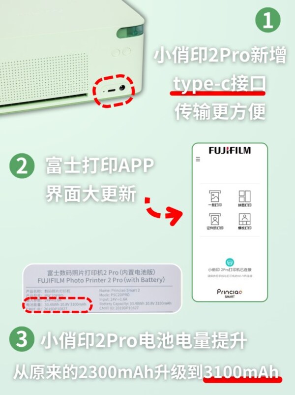 富士胶片全新推出小俏印2Pro照片打印机
