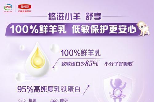 100%鲜羊乳 金领冠悠滋小羊舒享重塑高端低敏喂养 