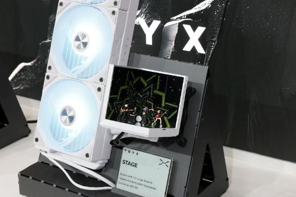 TRYX创氪星系COMPUTEX 2025现场热点直击： 全球首创、首发L型双屏舞台水冷“STAGE” 