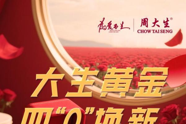 周大生珠宝“四零”以旧换新活动火热进行，为消费者带来超值让利