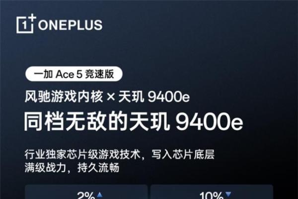 一加 Ace 5 竞速版搭载「电竞三芯」 游戏体验超越同档所有手机