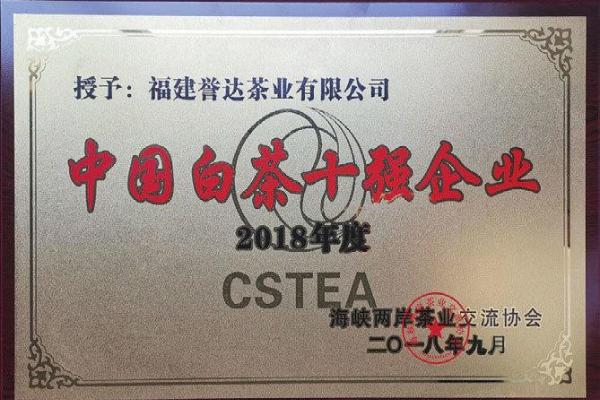  福鼎誉达白茶：以卓越品质与强劲实力，荣膺茶王赛多项殊