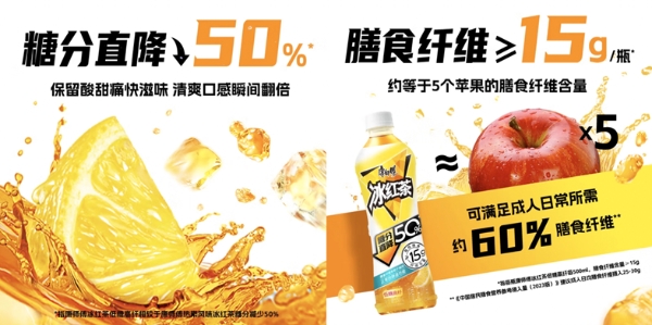 “减糖不减痛快”，康师傅低糖高纤冰红茶重磅上市！