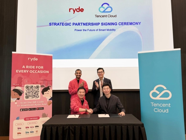  腾讯云与新加坡出行平台Ryde达成合作，共同提升东南亚出行服务质量