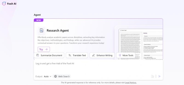 再添AI利器！福昕软件在海外推出AI-Powered Research Agent 