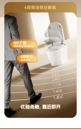 法恩莎T71智能坐便器 | 五重净菌 使用前后都洁净 