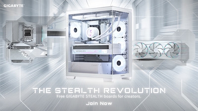 技嘉科技 STEALTH Revolution 玩转简约装机美学 力邀创作者打造纯白梦幻桌机 
