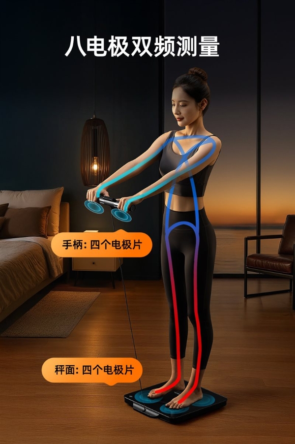 沃莱科技P7 Max 智能八电极｜突破健康管理价值边界，重新定义“体脂秤” 
