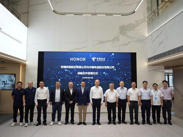 荣耀与中国电信达成战略合作 共筑AI终端生态新格局 