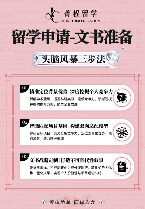 菁程留学以文书共创模式突围，助力莘莘学子圆梦本硕 