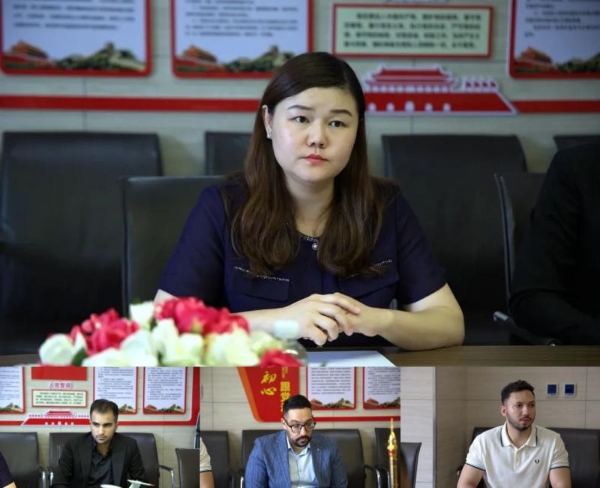 中国-塞拉利昂商务中心李玲洁女士携国际友好企业代表莅临大唐领域控股座谈交流