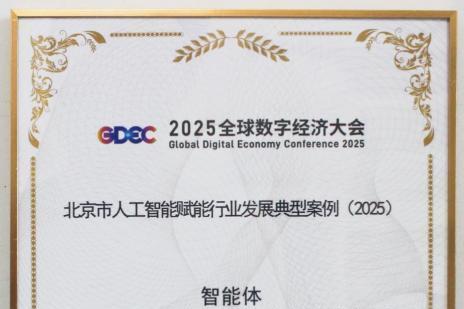 中数睿智入选“2025北京市人工智能赋能行业发展典型案例” 