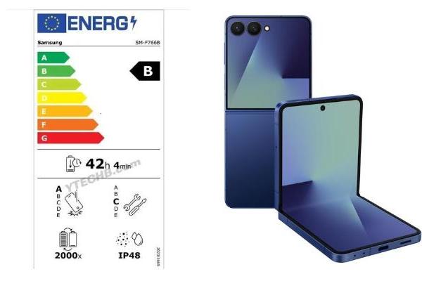 电池循环寿命远超标准 能效标签映射三星Galaxy Z Flip7系列的高品质 